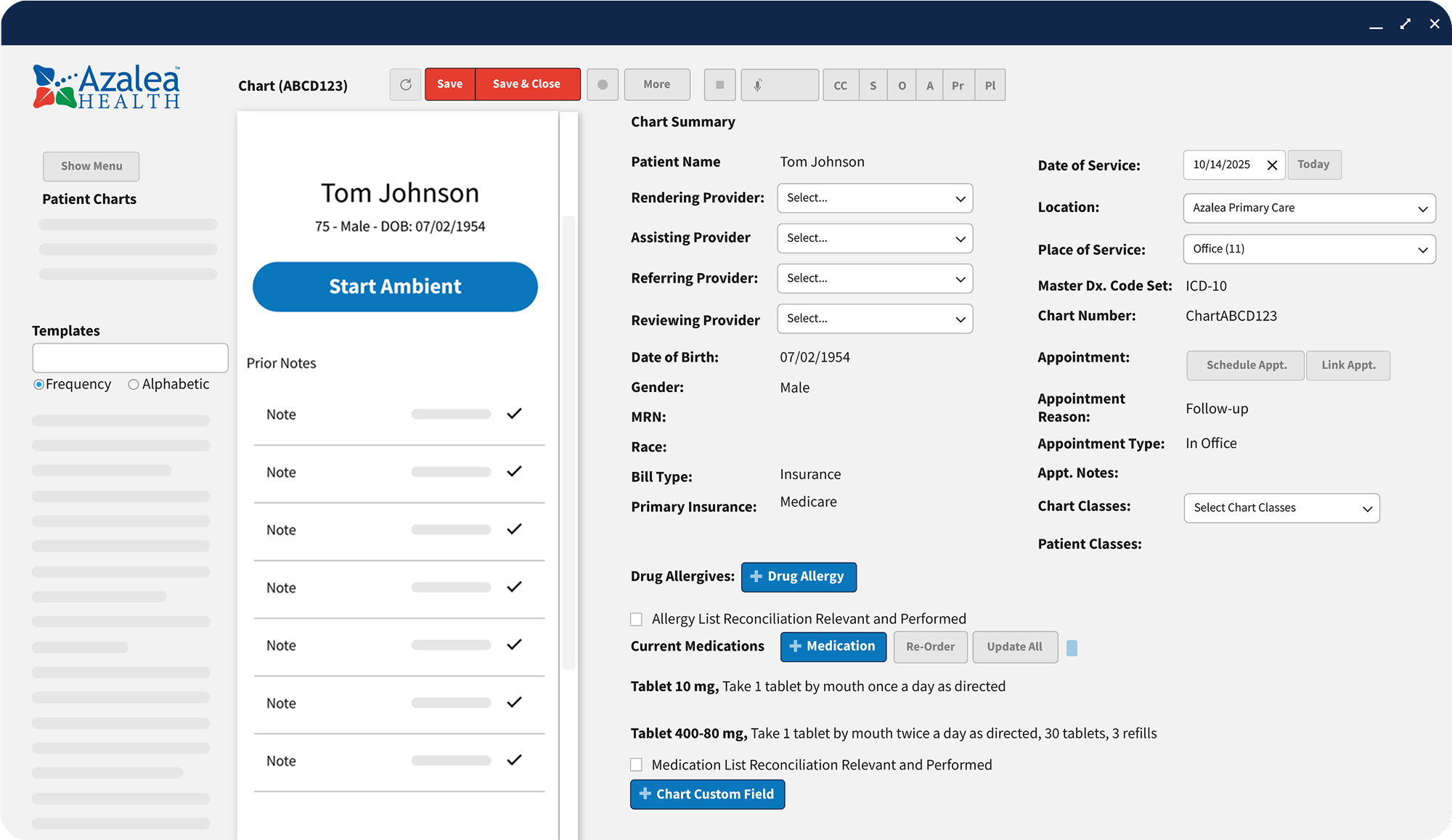 AI Clinical Assistant Ambient Listening for Health Clinics and Doctors
